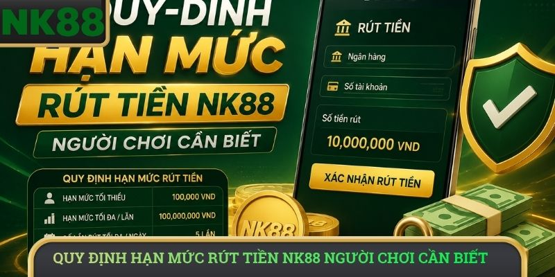 Quy định hạn mức rút tiền NK88 người chơi cần biết 